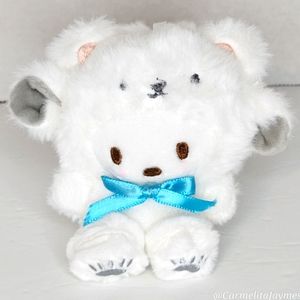 POCHACCO 🐻‍❄ Bag Clip in Polar Bear Costume Sanrio Hello Kitty ☆》NWT《☆